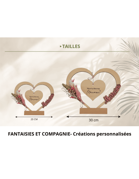 Cadre en Bois Personnalisé Parrain Marraine - Cadeau Baptême Anniversaire