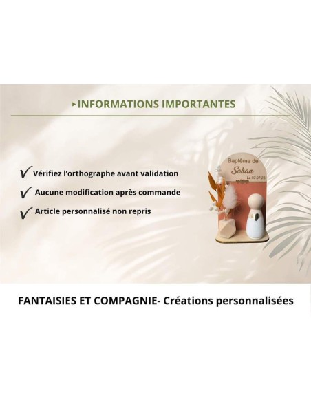 Cadeau Invité Fleuri Personnalisé : Alternative Dragées Baptême, Communion, Mariage