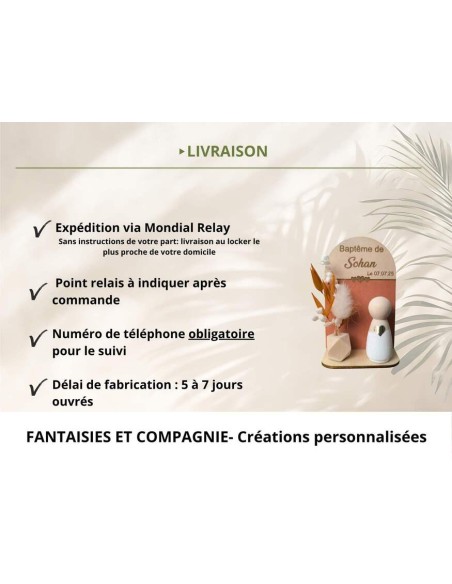 Cadeau Invité Fleuri Personnalisé : Alternative Dragées Baptême, Communion, Mariage