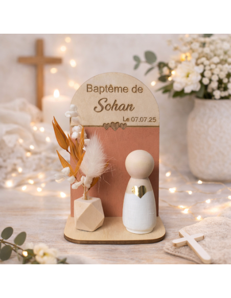 Cadeau Invité Fleuri Personnalisé : Alternative Dragées Baptême, Communion, Mariage