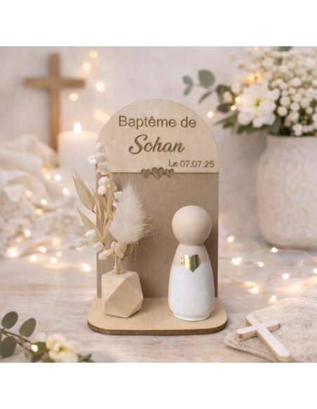 Cadeau Invité Fleuri Personnalisé : Alternative Dragées Baptême, Communion, Mariage