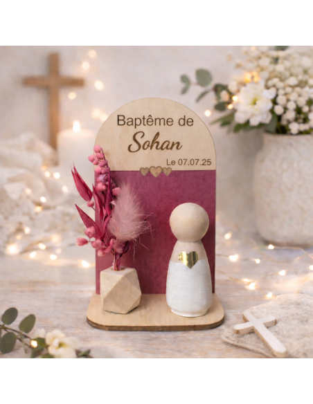 Cadeau Invité Fleuri Personnalisé : Alternative Dragées Baptême, Communion, Mariage
