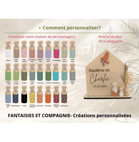 Cadeau Parrain Marraine Bois Personnalisé...