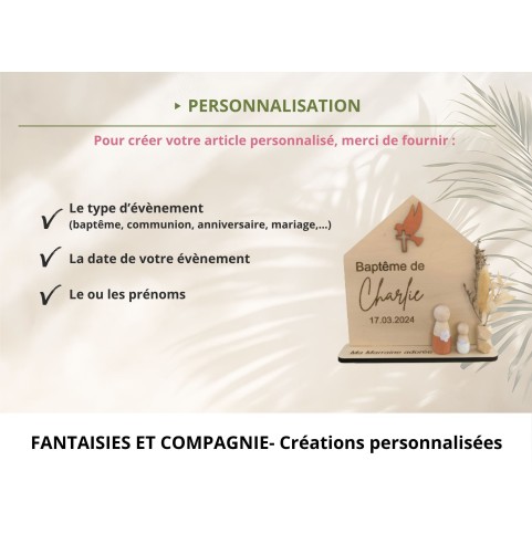 Cadeau Parrain Marraine Bois Personnalisé...