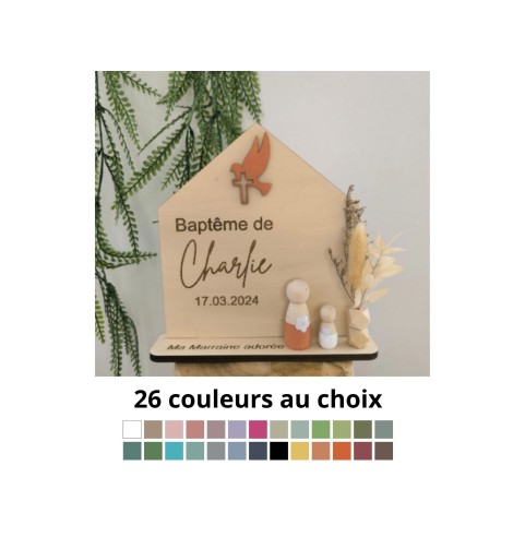 Cadeau Parrain Marraine Bois Personnalisé...