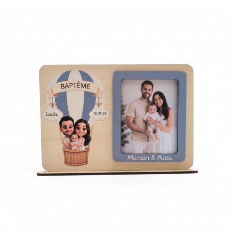 Cadre Photo Montgolfière Personnalisé – Cadeau...