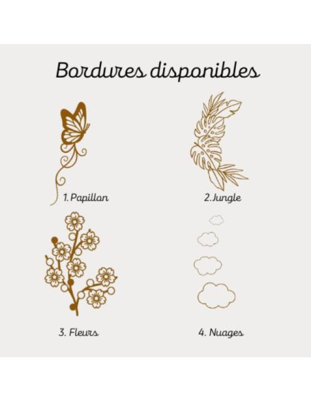 Cloche Verre Personnalisée thème jungle savane: Cadeau Invité Baptême, Communion, Parrain, Marraine