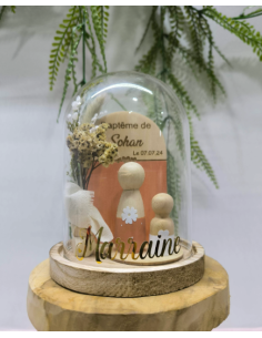 Cloche Verre Personnalisée: Cadeau Invité Baptême,...