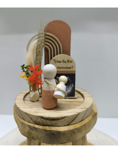 Cloche Verre Personnalisée: Annonce grossesse... 2