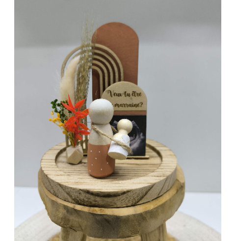 Cloche Verre Personnalisée: Annonce grossesse...