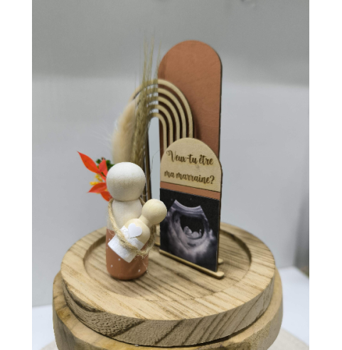 Cloche Verre Personnalisée: Annonce grossesse...