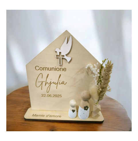 Cadeau Parrain Marraine Bois Personnalisé...