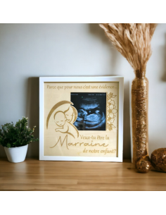 Cadre Personnalisé Annonce Grossesse/Naissance Parrain... 2