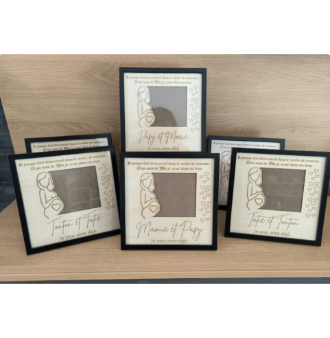 Cadre Annonce Grossesse Personnalisé Papy et...