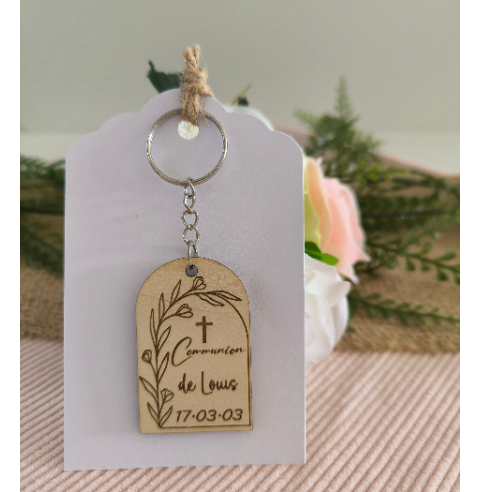 Porte Clés Bois Personnalisé Cadeau Invités...