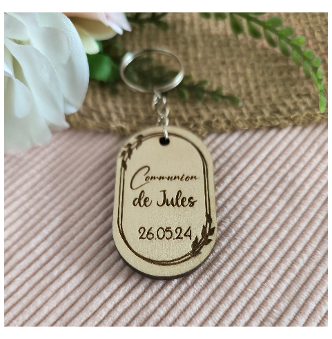 Porte Clés Bois Personnalisé Cadeau Invités...