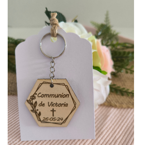 Porte Clés Bois Personnalisé Cadeau Invités...