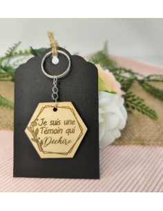 Porte Clés Bois Personnalisé Cadeau Invités Mariage... 2