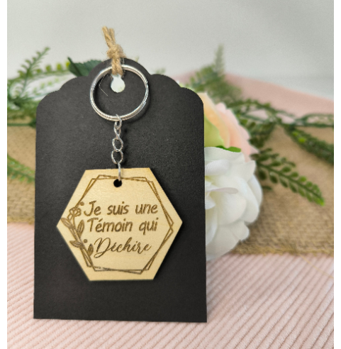 Porte Clés Bois Personnalisé Cadeau Invités...