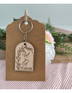 Porte Clés Bois Personnalisé Cadeau Invités Mariage... 2