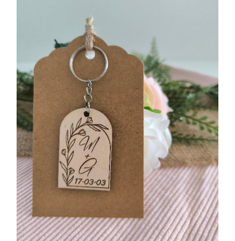 Porte Clés Bois Personnalisé Cadeau Invités...