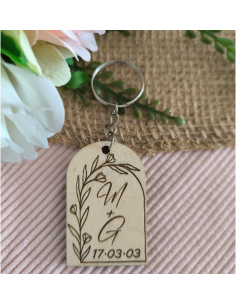 Porte Clés Bois Personnalisé Cadeau Invités Mariage...