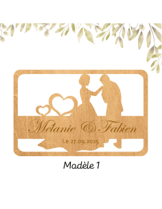 Urne Mariage Bois Personnalisée mariage boite à cartes 2