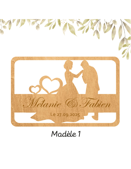 Urne Mariage Bois Personnalisée mariage boite à cartes