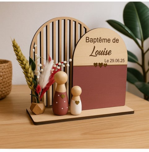 Cadre Personnalisé Événement Bébé/Enfant - Souvenir Unique Parrain Marraine Grands-parents
