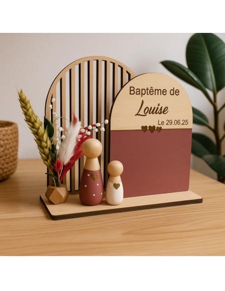 Cadre Personnalisé Événement Bébé/Enfant - Souvenir Unique Parrain Marraine Grands-parents