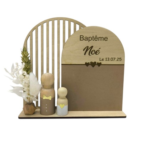 Cadre Personnalisé Événement Bébé/Enfant - Souvenir Unique Parrain Marraine Grands-parents