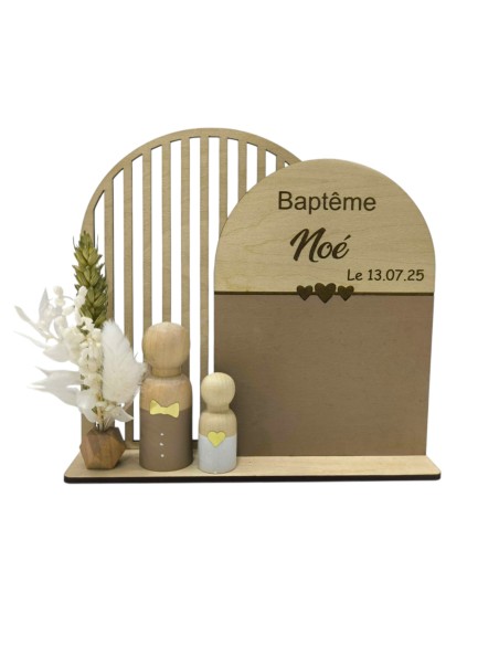 Cadre Personnalisé Événement Bébé/Enfant - Souvenir Unique Parrain Marraine Grands-parents