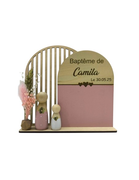 Cadre Personnalisé Événement Bébé/Enfant - Souvenir Unique Parrain Marraine Grands-parents