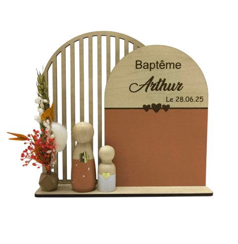 Cadre Personnalisé Événement Bébé/Enfant - Souvenir Unique Parrain Marraine Grands-parents