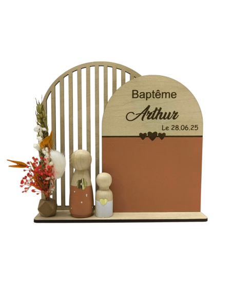 Cadre Personnalisé Événement Bébé/Enfant - Souvenir Unique Parrain Marraine Grands-parents