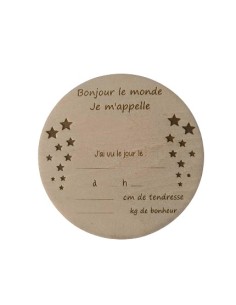 Plaque Bois Naissance Personnalisée | Cadeau Bébé... 2
