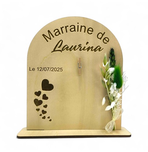 Sujet Bois Personnalisé Baptême Communion...