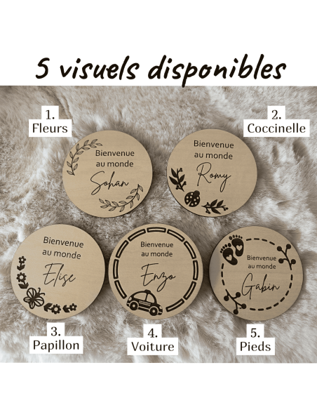 Carte bienvenue bébé naissance, Annonce personnalisée, Cadeau naissance personnalisé, Cadeau future maman, baby shower.