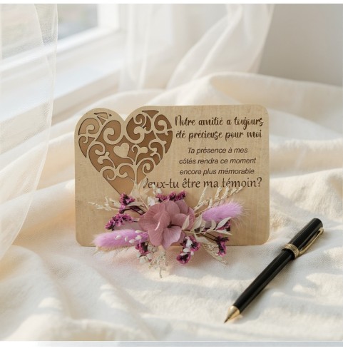 Demande Témoin Mariage Originale - Carte en...