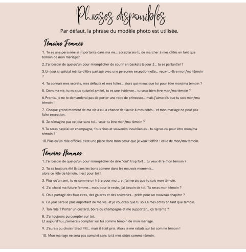 Demande Témoin Mariage Originale - Carte en...