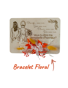 Demande Témoin Mariage Originale - Carte en Bois...