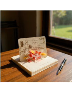 Demande Témoin Mariage Originale - Carte en Bois... 2