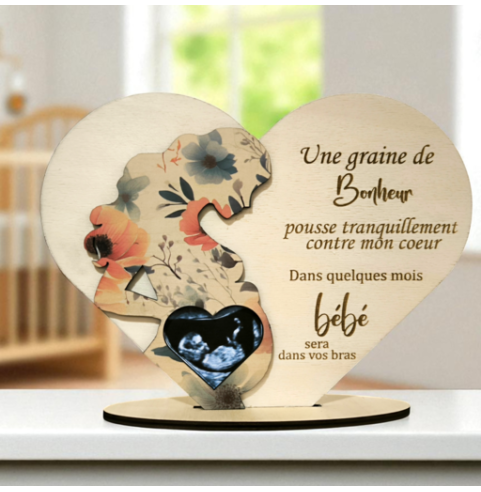 Cadre Annonce Grossesse Personnalisé Echographie