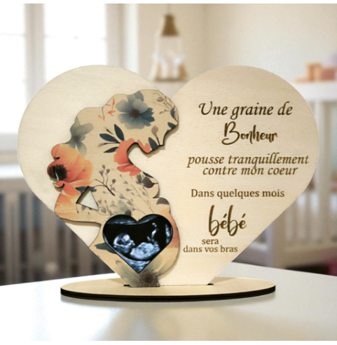 Cadre Annonce Grossesse Personnalisé Echographie