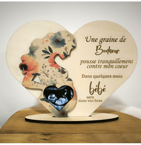 Cadre Annonce Grossesse Personnalisé Echographie