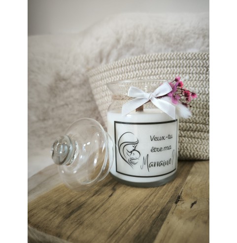 Bougie personnalisée thème grossesse,...