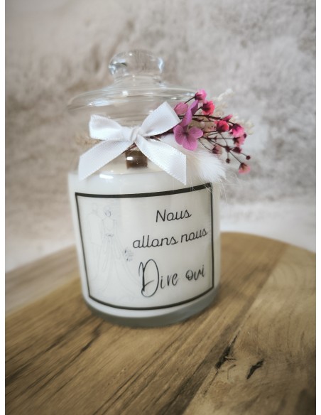 Bougie Personnalisée Mariage - Demande Témoin & Save the Date