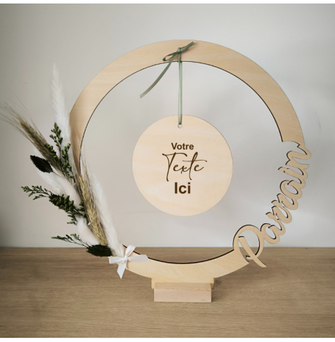 Cadre en Bois Personnalisé Parrain Marraine -...