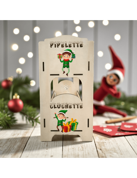 Lit Superposé Bois Personnalisé Lutins Farceurs Noël – Duo