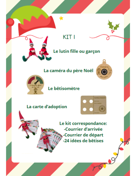 Kit Lutin Farceur de Noël Personnalisé – Magie & Scénarios de l'Avent